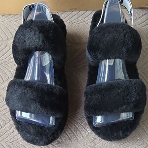 UGG Oh Yeah Sandals Black Size 7